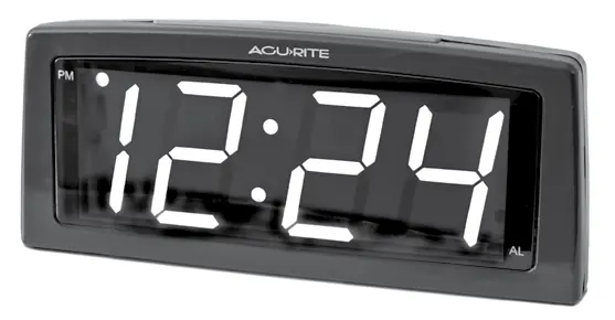 Vorderansicht des AcuRite Weckers