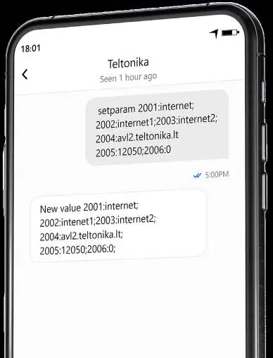 Beispiel für SMS-Konfiguration