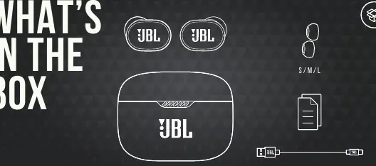 Lieferumfang der JBL Tune 130NC TWS