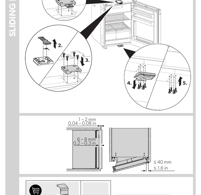 Installation des Schleppscharniers
