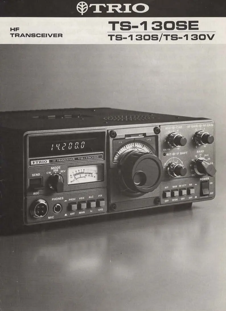Trio TS-130 Serie HF-Transceiver Frontansicht