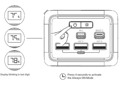 Aktivierung des Always-ON-Modus