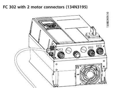 FC 302 mit 2 Motoranschlüssen (134N3195)