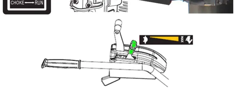 Start-Einstellungen (Kraftstoff, Choke, Gas)