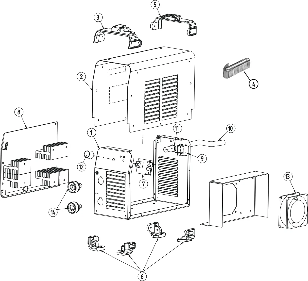 Explosionszeichnung Figure A (Machine Assembly 135S)