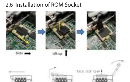 Installation des ROM-Sockels