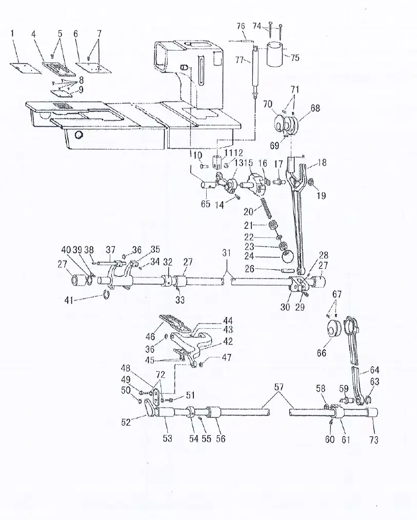 Transportmechanismus (Feed Mechanism)