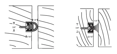 Diagramm zur Installation der Mortise Seal in der Türnut.