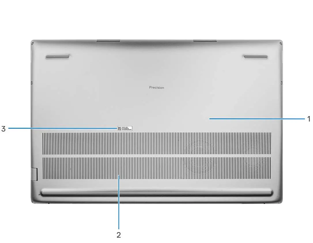 Unterseite des Laptops