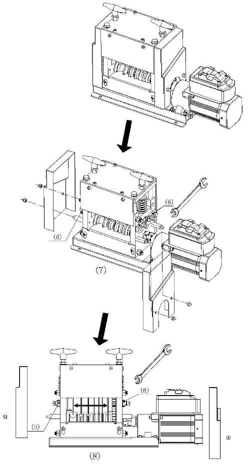 Einstellung der Klingenposition