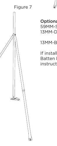 Vollständig installierte Halterung