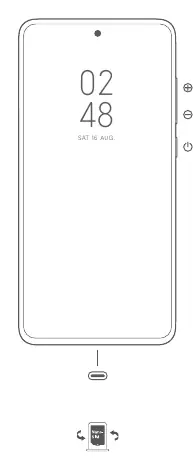 Übersicht der Tasten und Anschlüsse des Xiaomi 13T