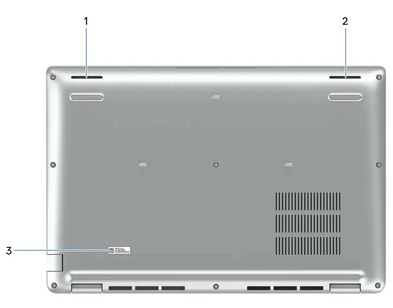 Unterseite des Laptops
