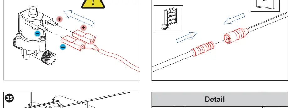Elektrischer Anschluss des Sensors