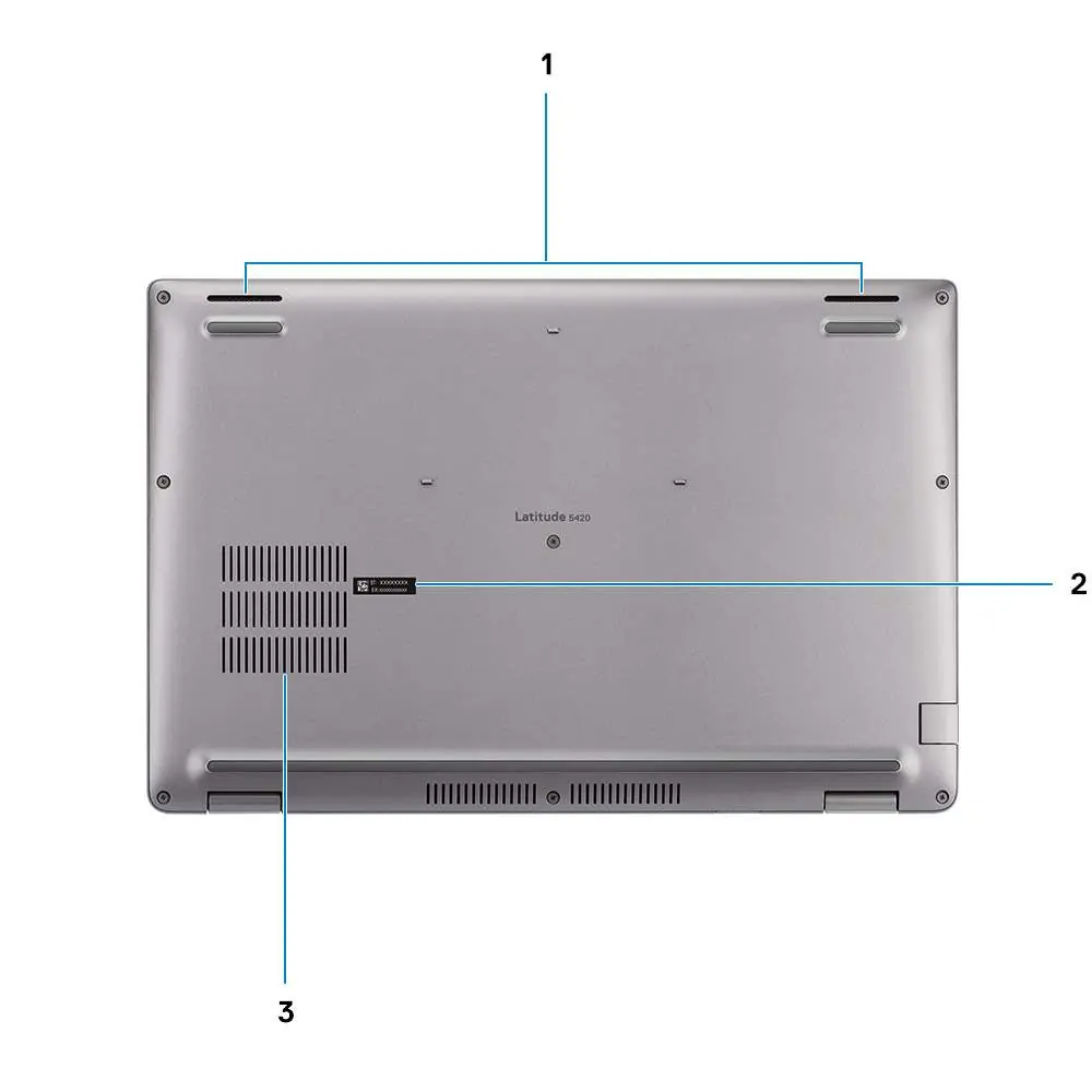 Unterseite des Laptops