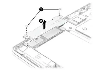 Entfernen der SSD-Abdeckung
