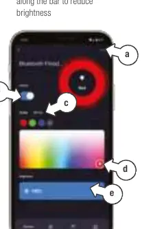 Steuerungsoberfläche der App