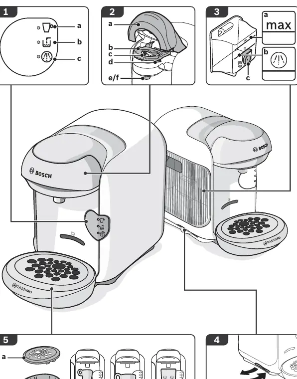 Komponenten der TASSIMO vivy 2