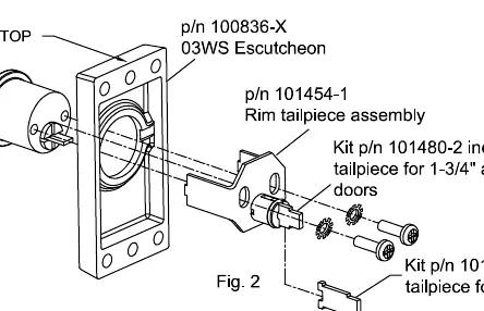 Montage des Rim-Tailpiece-Sets