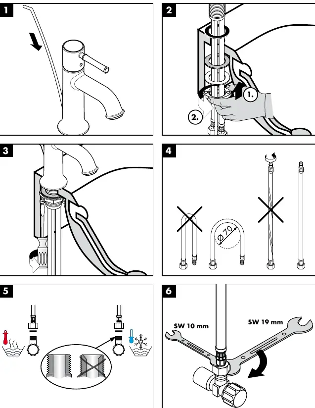 Installationsschritte 1-6