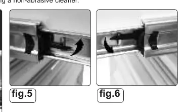 Entfernen der Schubladen (fig.5 & 6)