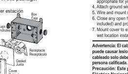 Explosionszeichnung der Sigma 14250WH Anschlussdose mit Komponenten.