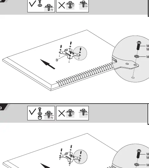 Befestigung der VESA-Platte am Monitor