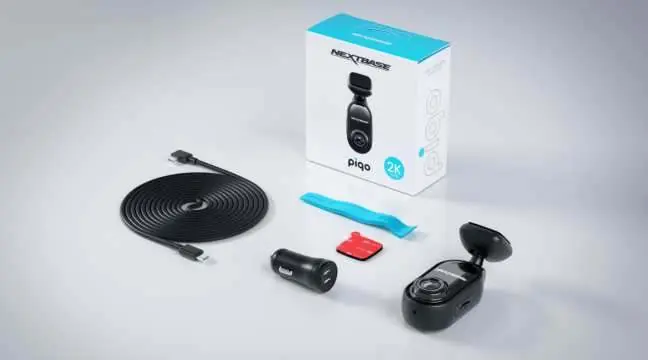 Lieferumfang der Nextbase Piqo Dashcam