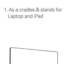 Anwendungsbeispiel als Laptop-Ständer