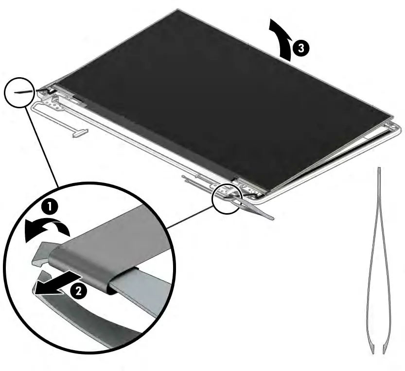 Entfernen der Displayblende