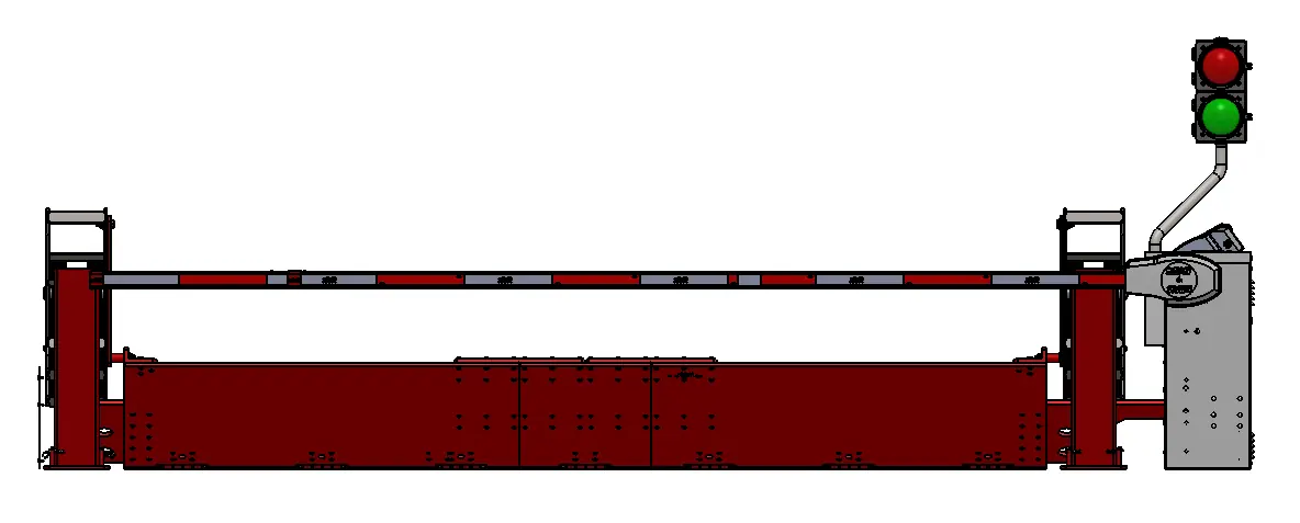 Gesamtansicht der Wedge Barrier 14FT