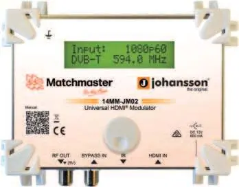 Matchmaster 14MM-JM02 HDMI-Modulator Vorderseite