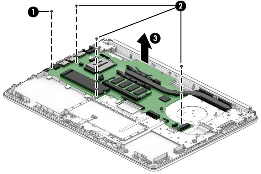 Entfernen der Systemplatine