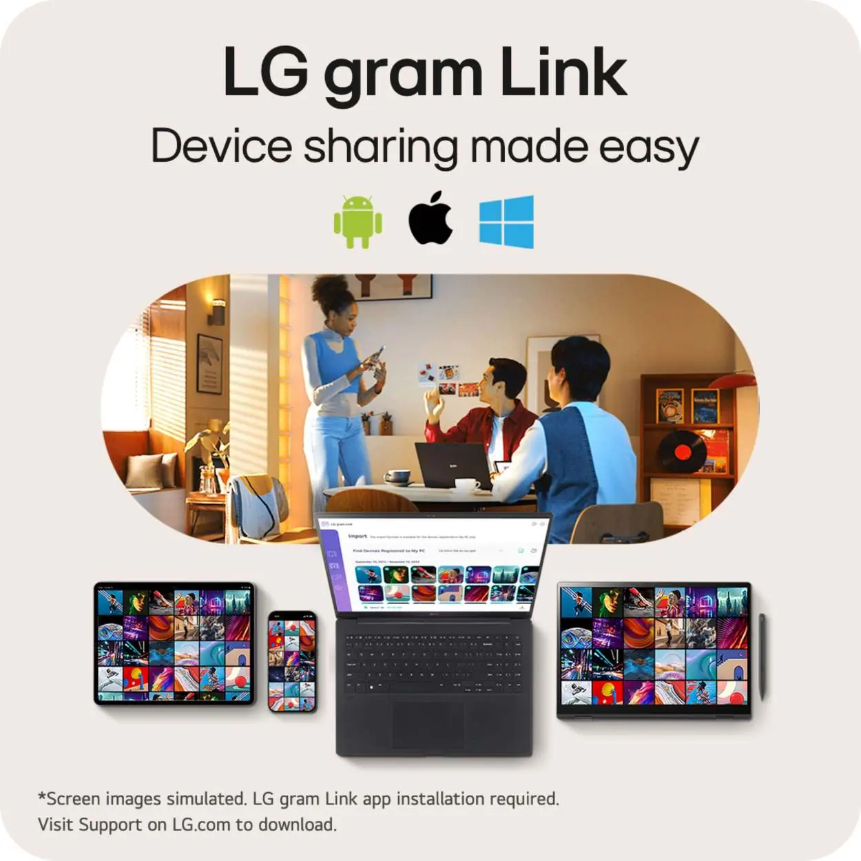 LG gram Link Gerätefreigabe