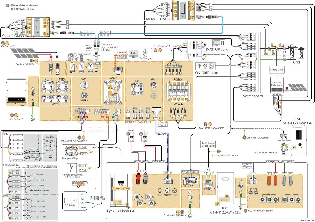 Schaltplan für einphasiges System