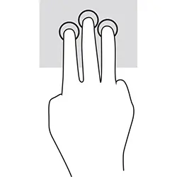 Touchpad-Geste: Rechtsklick