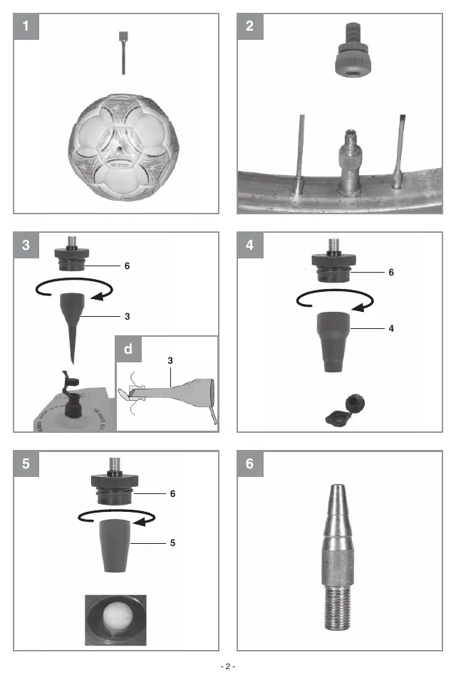 Übersicht der Adapter (1-6)