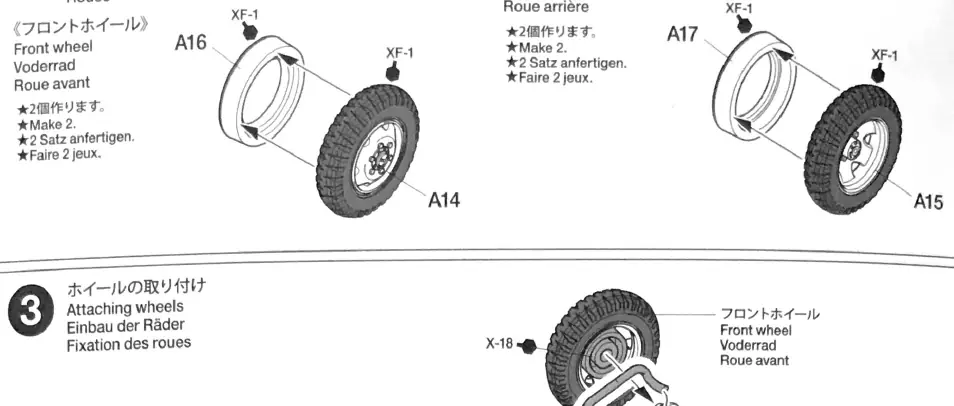 Schritt 2: Zusammenbau der Räder