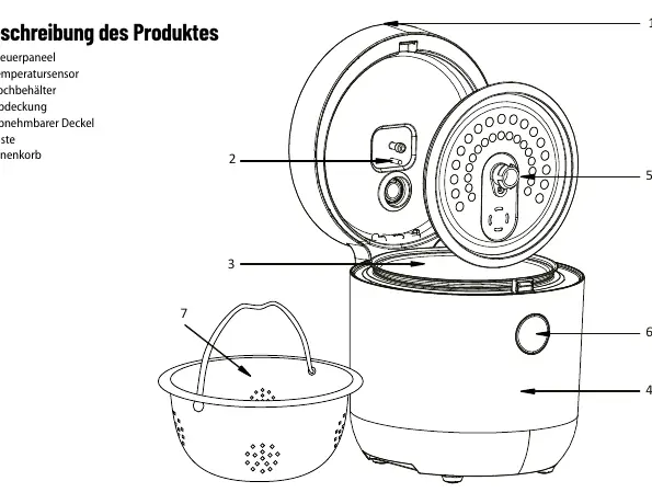 Produktlayout des Lauben Low Sugar Rice Cookers