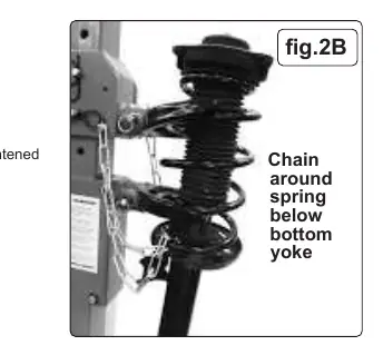 Abb. 2B: Sicherheitskette unterhalb des unteren Jochs