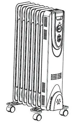 Costway 1500W Ölradiator