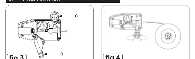 Installation der Drahtspule (Fig. 3, 4, 5)