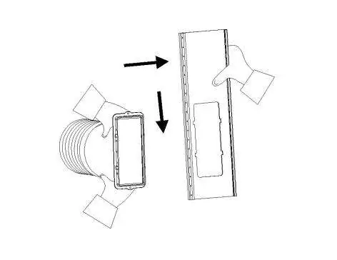 Installation der Fensterabdichtung