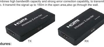Sender (TX) und Empfänger (RX) Einheiten