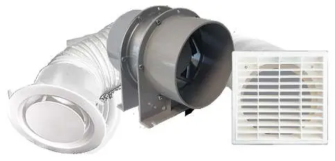 Manrose Inline-Extraktionsventilator-Set