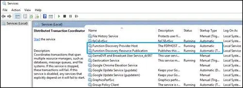 Windows-Dienste Konfiguration