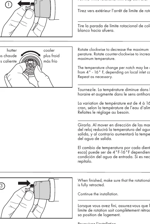Einstellung des Rotationsbegrenzers