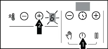 Kochzonen-Display