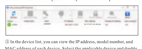 IP-Scanner Benutzeroberfläche