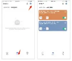 App-Oberfläche zur Steuerung